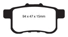 EBC Brakes DP41987R Yellowstuff Street And Track Brake Pads - Truck Part Superstore