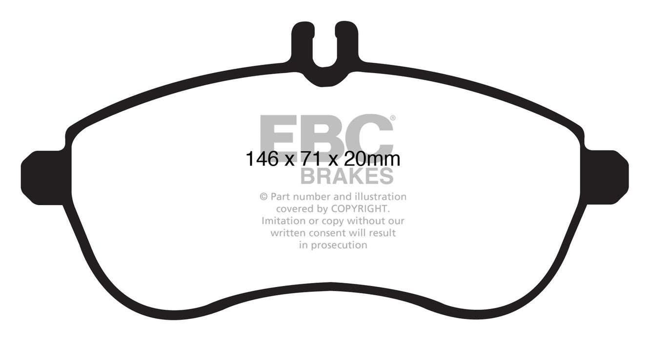 EBC Brakes DP41989R Yellowstuff Street And Track Brake Pads - Truck Part Superstore