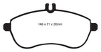 EBC Brakes DP41989R Yellowstuff Street And Track Brake Pads - Truck Part Superstore