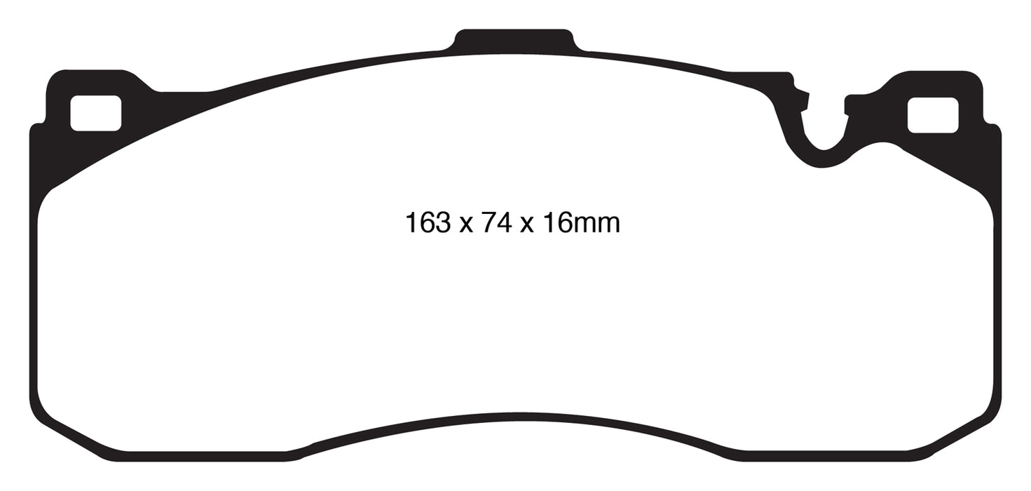 EBC Brakes DP41995R Yellowstuff Street And Track Brake Pads - Truck Part Superstore