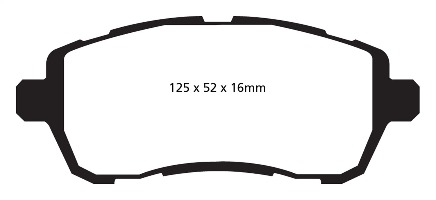EBC Brakes DP42002R Yellowstuff Street And Track Brake Pads - Truck Part Superstore