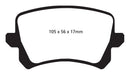 EBC Brakes DP42004R Yellowstuff Street And Track Brake Pads - Truck Part Superstore