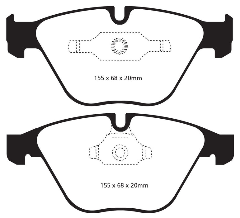 EBC Brakes DP42006R Yellowstuff Street And Track Brake Pads - Truck Part Superstore