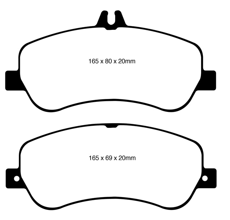 EBC Brakes DP42011R Yellowstuff Street And Track Brake Pads - Truck Part Superstore