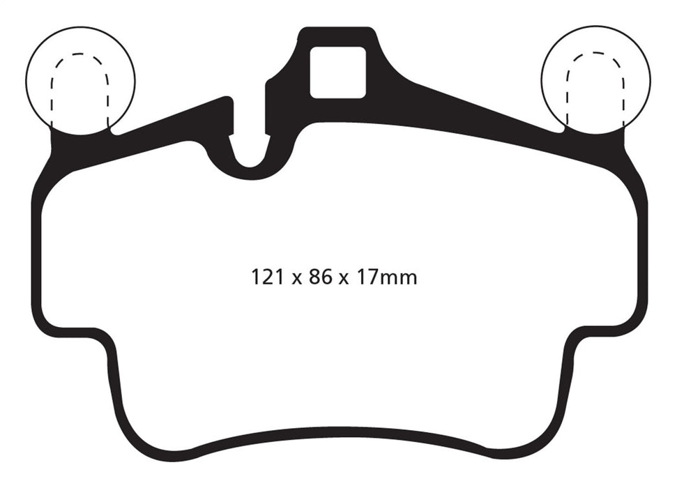 EBC Brakes DP42029R Yellowstuff Street And Track Brake Pads - Truck Part Superstore