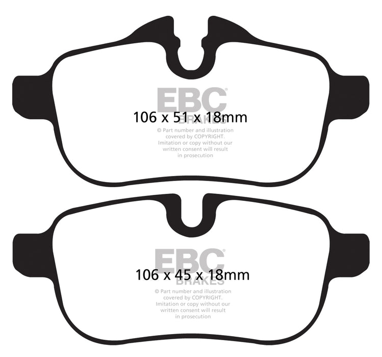 EBC Brakes DP42046R Yellowstuff Street And Track Brake Pads - Truck Part Superstore