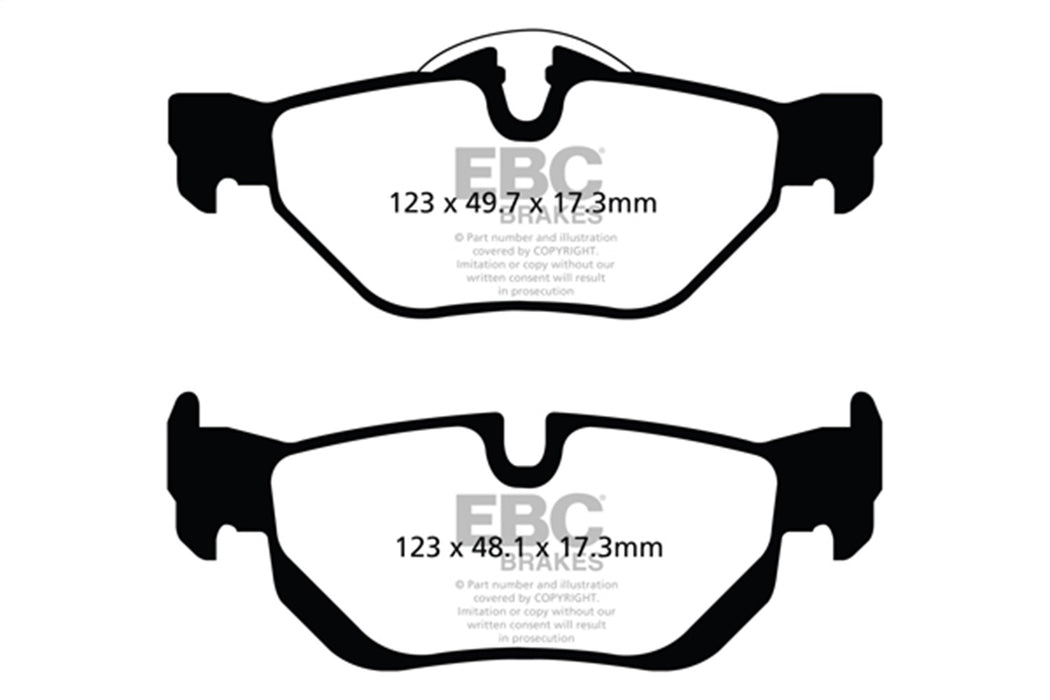 EBC Brakes DP42069R Yellowstuff Street And Track Brake Pads - Truck Part Superstore