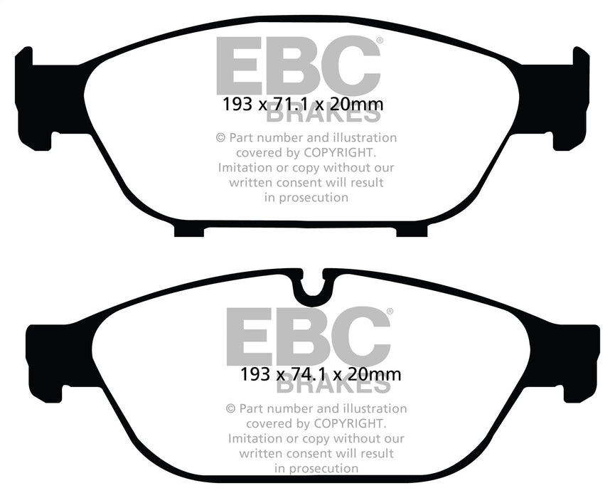 EBC Brakes DP42086R Yellowstuff Street And Track Brake Pads - Truck Part Superstore