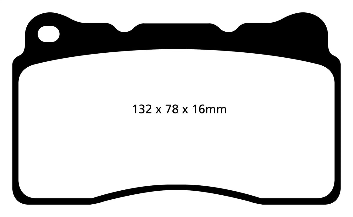 EBC Brakes DP42093R Yellowstuff Street And Track Brake Pads - Truck Part Superstore