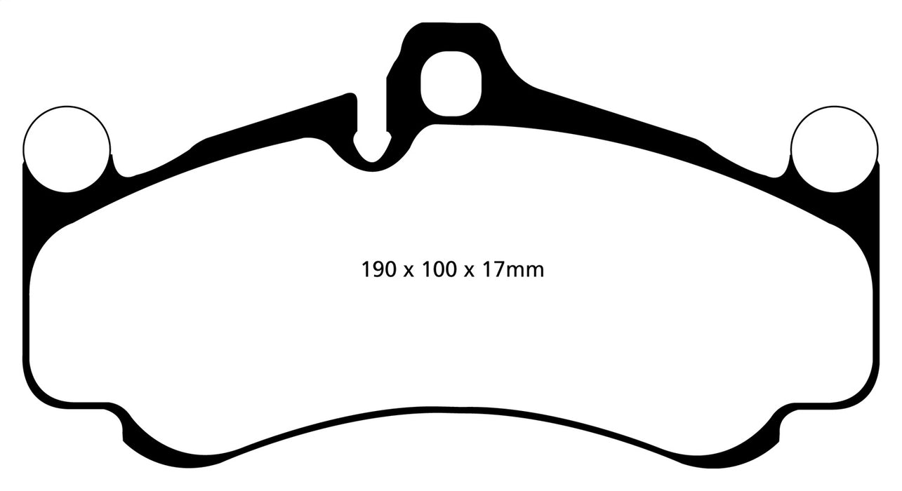 EBC Brakes DP42094R Yellowstuff Street And Track Brake Pads; FMSI Pad No. D1431; - Truck Part Superstore