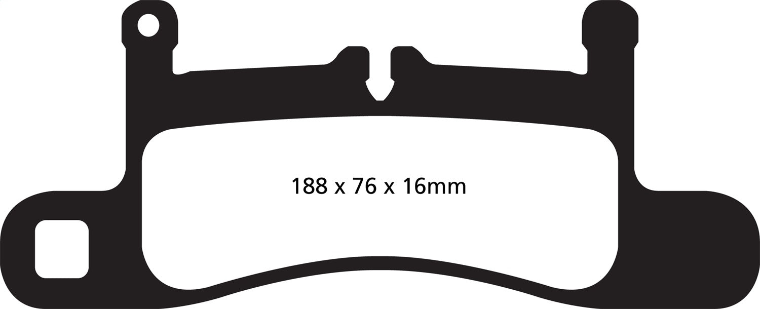 EBC Brakes DP42098R Yellowstuff Street And Track Brake Pads - Truck Part Superstore