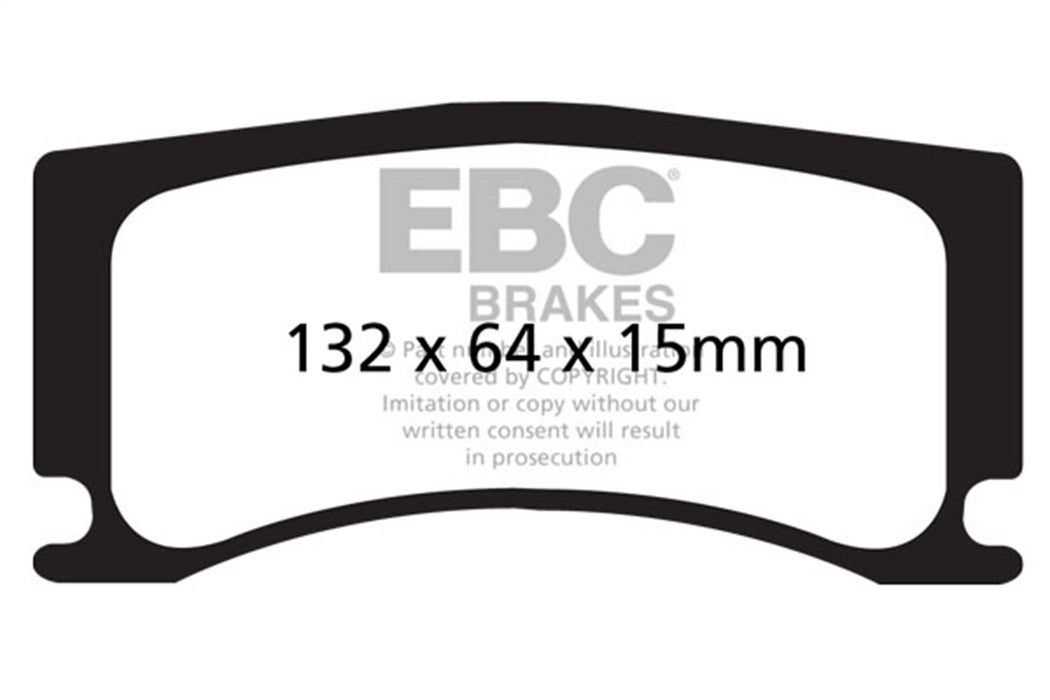 EBC Brakes DP42112R Yellowstuff Street And Track Brake Pads; FMSI Pad No. D1356; - Truck Part Superstore