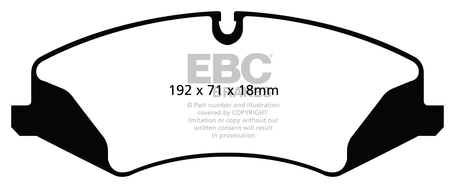 EBC Brakes DP42123R Yellowstuff Street And Track Brake Pads - Truck Part Superstore