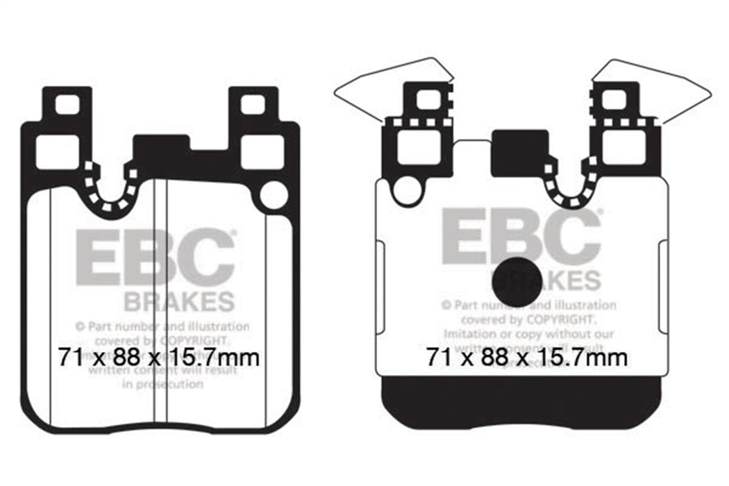 EBC Brakes DP42133R Yellowstuff Street And Track Brake Pads - Truck Part Superstore