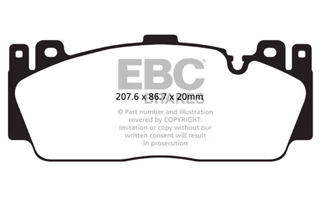 EBC Brakes DP42148R Yellowstuff Street And Track Brake Pads; FMSI Pad No. D1648; - Truck Part Superstore
