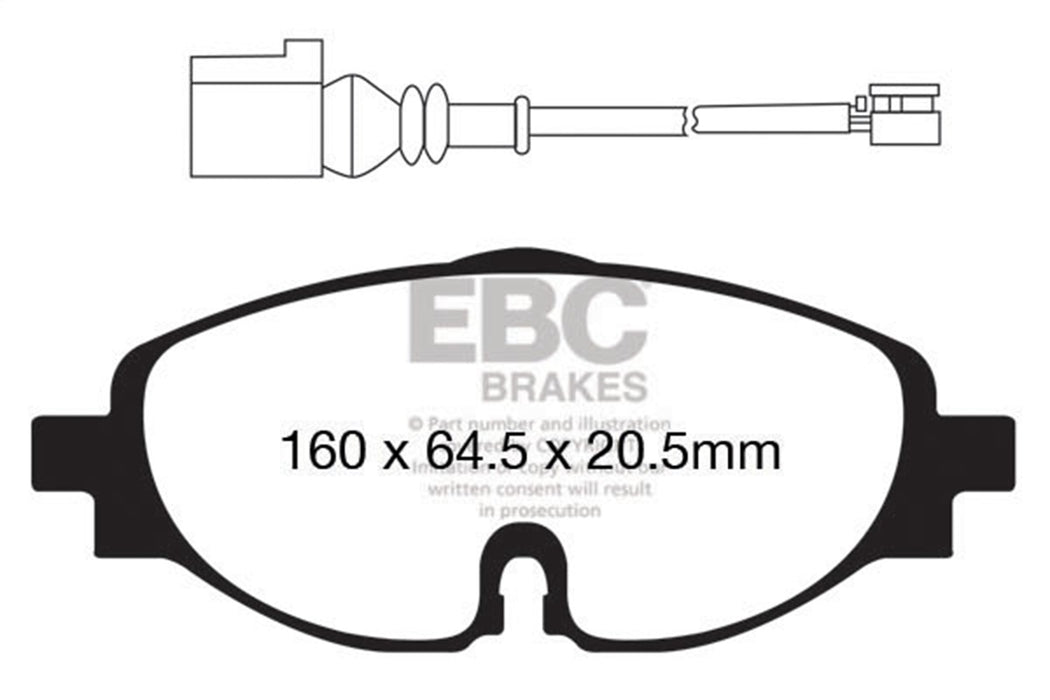 EBC Brakes DP42150R Yellowstuff Street And Track Brake Pads - Truck Part Superstore