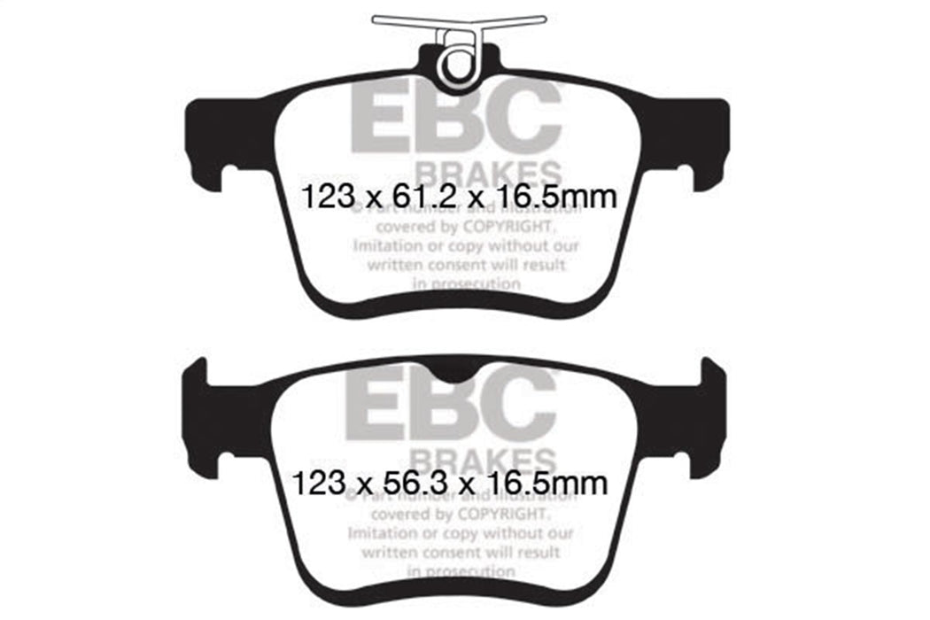 EBC Brakes DP42153R Yellowstuff Street And Track Brake Pads - Truck Part Superstore