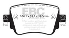 EBC Brakes DP42201R Yellowstuff Street And Track Brake Pads - Truck Part Superstore