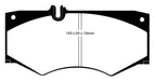 EBC Brakes DP4413R Yellowstuff Street And Track Brake Pads; FMSI Pad No. D927; - Truck Part Superstore