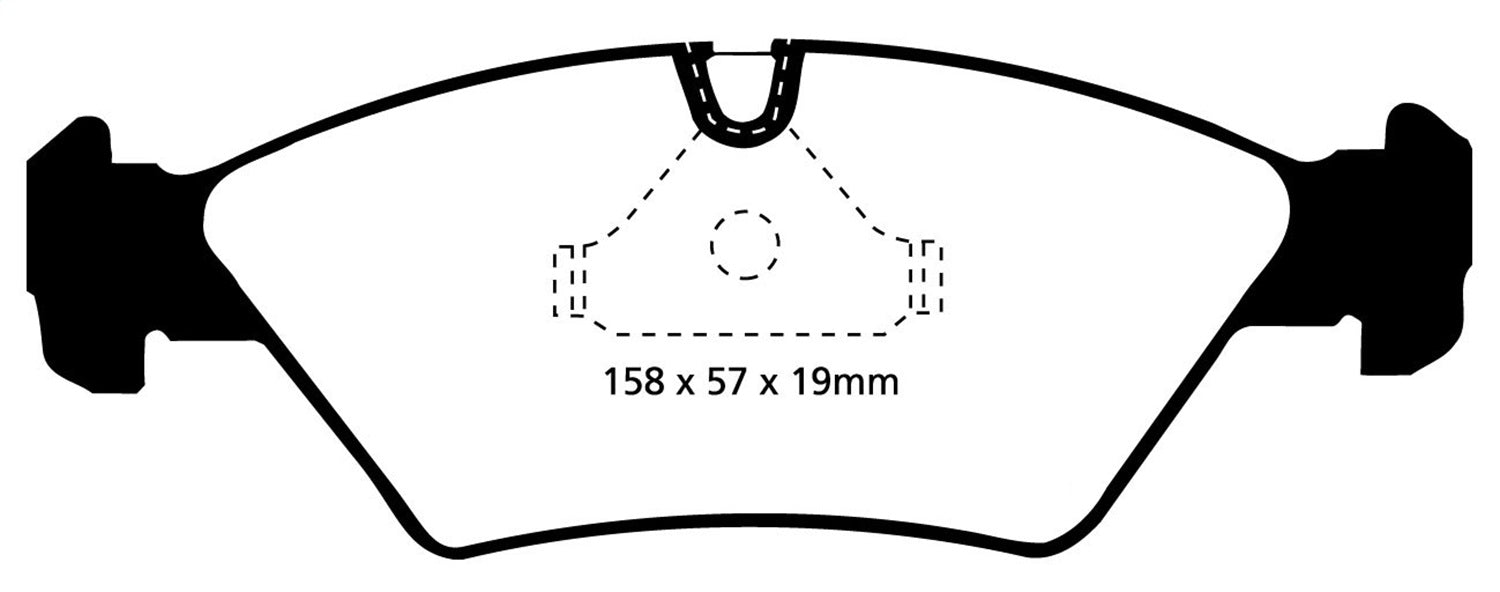 EBC Brakes DP4414R Yellowstuff Street And Track Brake Pads - Truck Part Superstore
