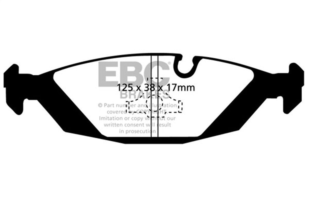 EBC Brakes DP5447NDX Bluestuff NDX Full Race Brake Pads - Truck Part Superstore