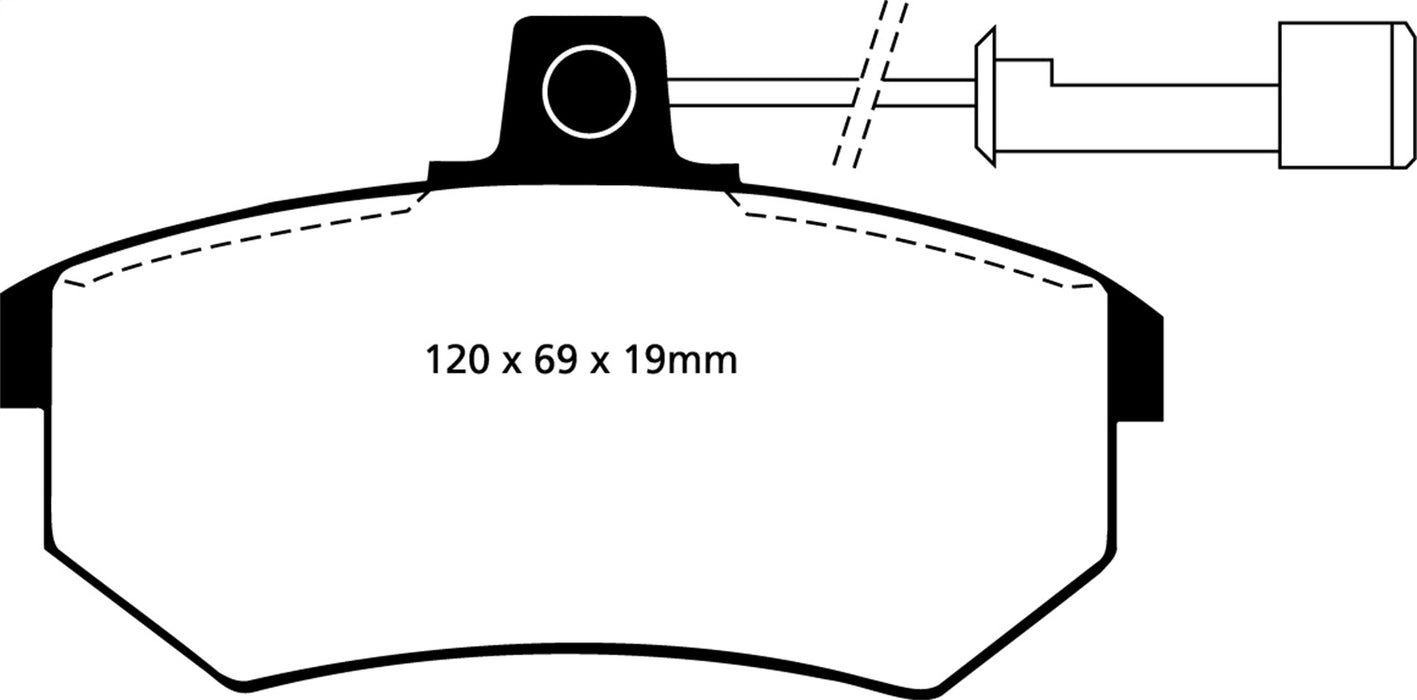 EBC Brakes DP4486R Yellowstuff Street And Track Brake Pads - Truck Part Superstore