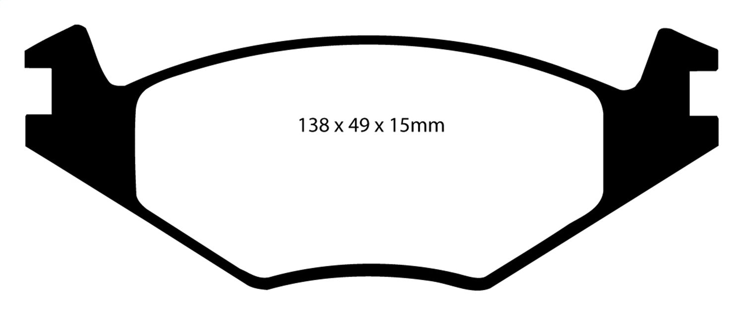 EBC Brakes DP4517R Yellowstuff Street And Track Brake Pads - Truck Part Superstore
