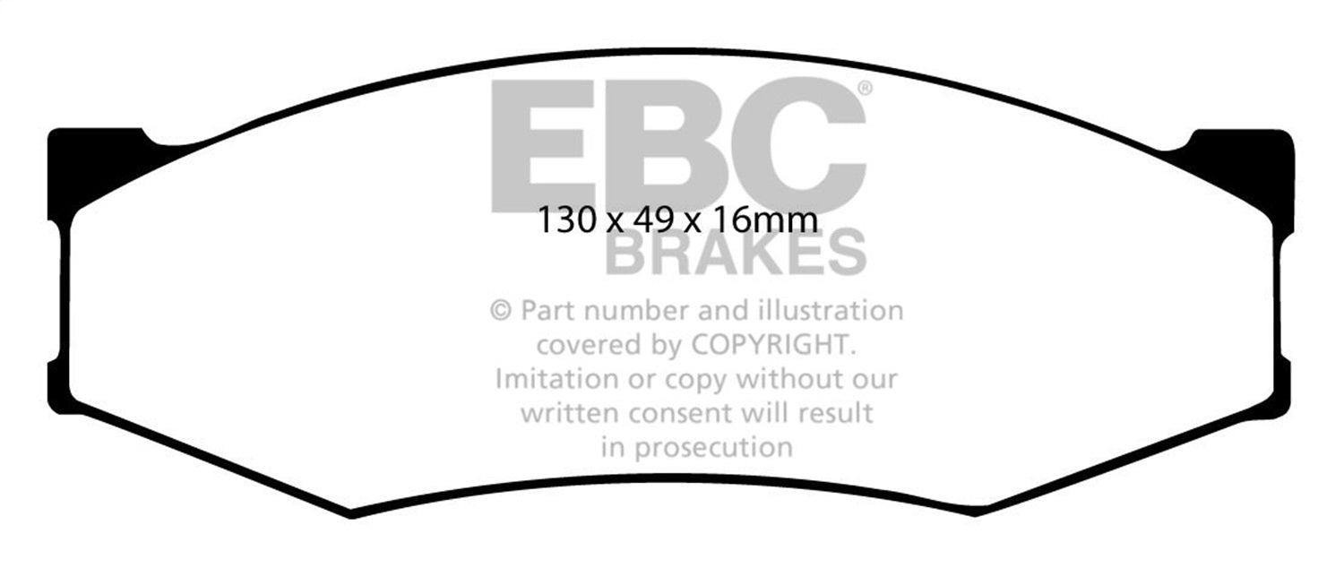 EBC Brakes DP4538R Yellowstuff Street And Track Brake Pads - Truck Part Superstore