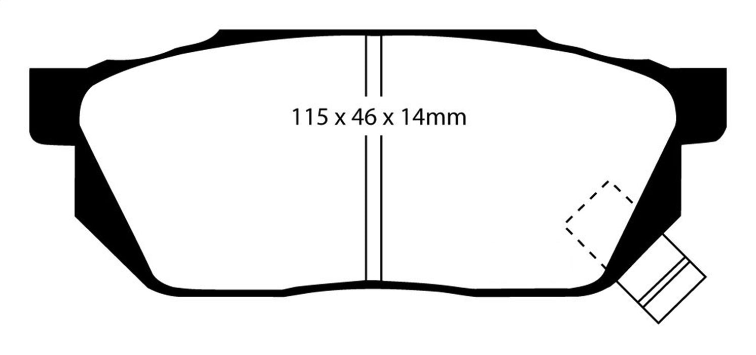 EBC Brakes DP4570R Yellowstuff Street And Track Brake Pads - Truck Part Superstore