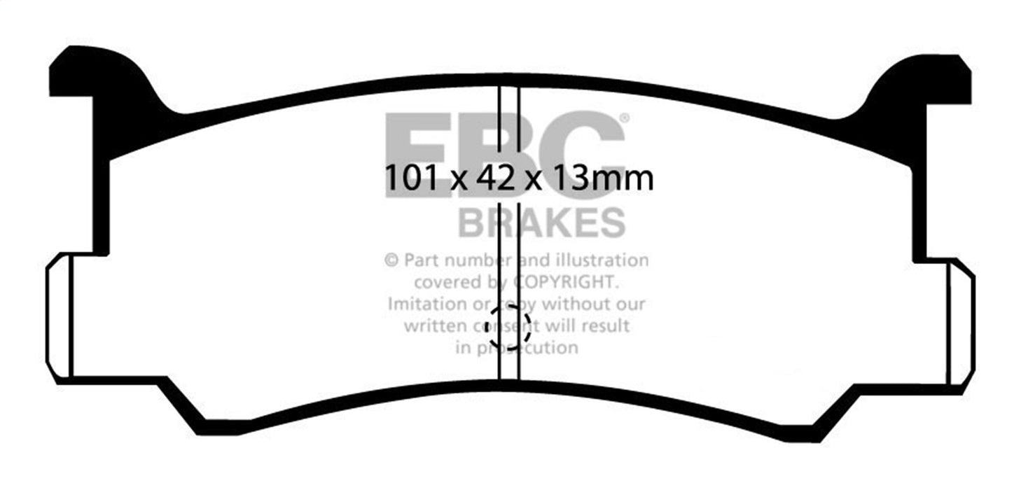 EBC Brakes DP4673R Yellowstuff Street And Track Brake Pads - Truck Part Superstore