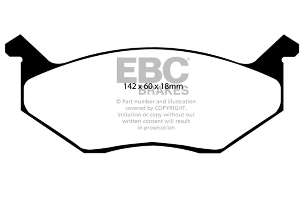 EBC Brakes DP4678R Yellowstuff Street And Track Brake Pads; FMSI Pad No. D084; - Truck Part Superstore