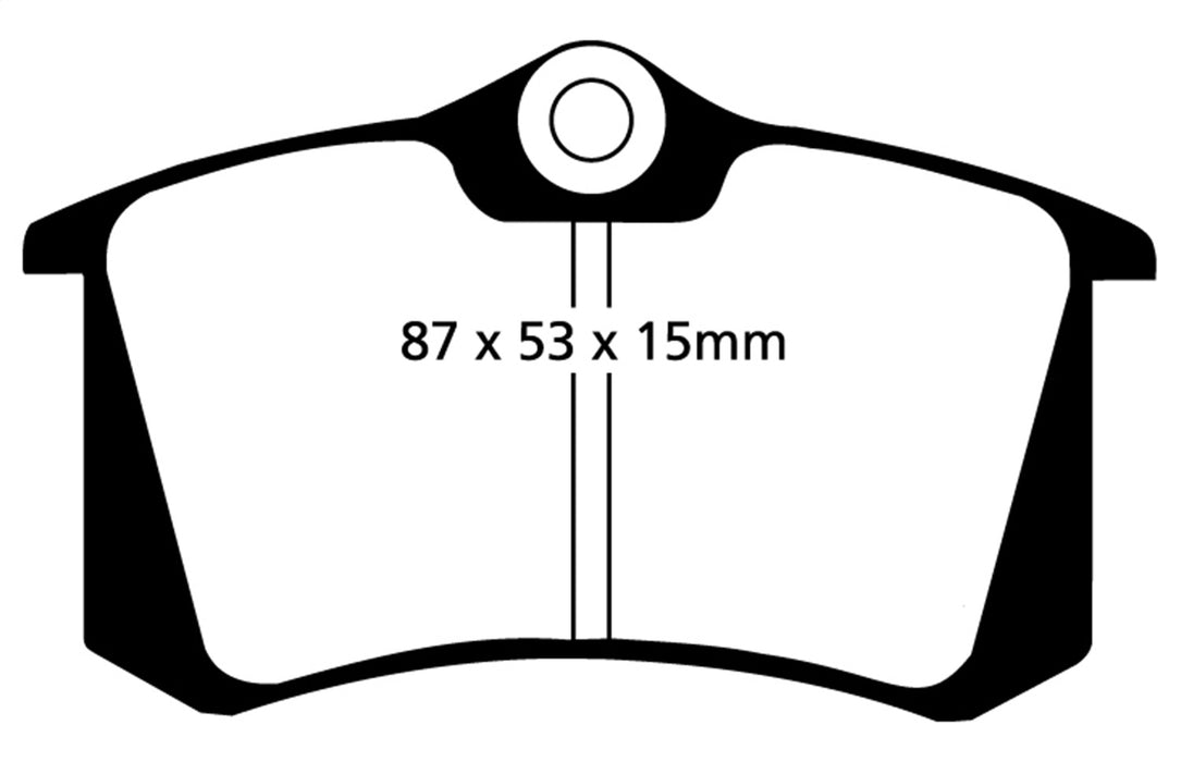 EBC Brakes DP4680R Yellowstuff Street And Track Brake Pads - Truck Part Superstore