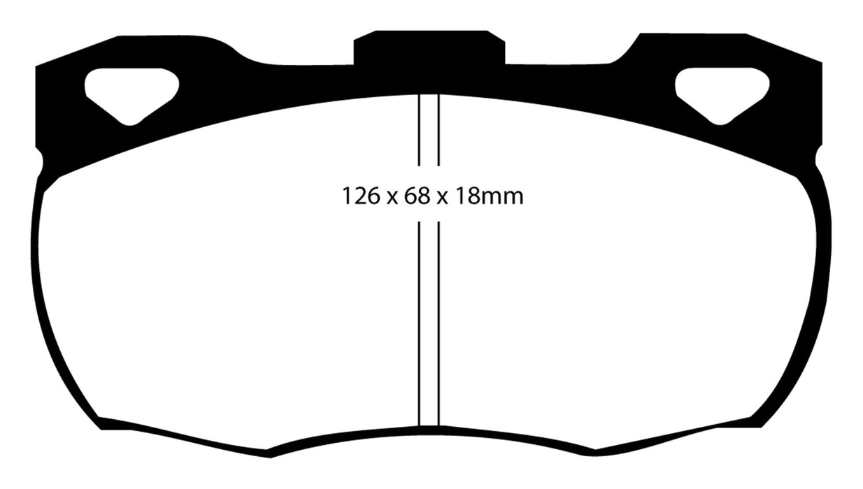 EBC Brakes DP4708R Yellowstuff Street And Track Brake Pads - Truck Part Superstore