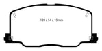 EBC Brakes DP4725R Yellowstuff Street And Track Brake Pads; FMSI Pad No. D356; - Truck Part Superstore