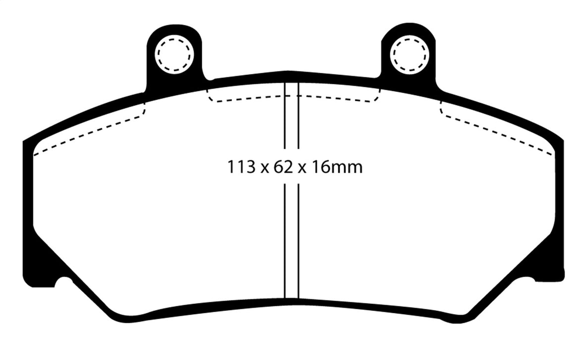 EBC Brakes DP4800R Yellowstuff Street And Track Brake Pads - Truck Part Superstore