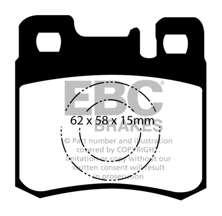 EBC Brakes DP4846R Yellowstuff Street And Track Brake Pads - Truck Part Superstore