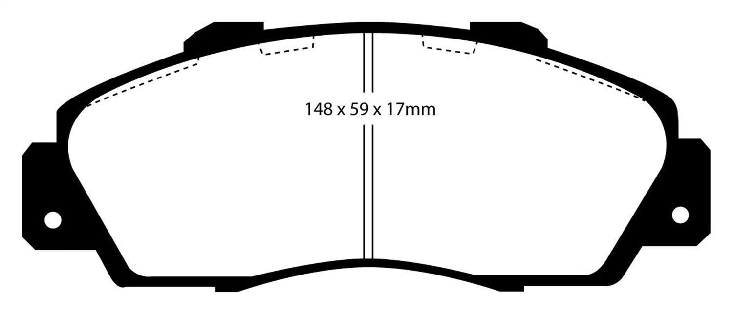 EBC Brakes DP4872R Yellowstuff Street And Track Brake Pads - Truck Part Superstore