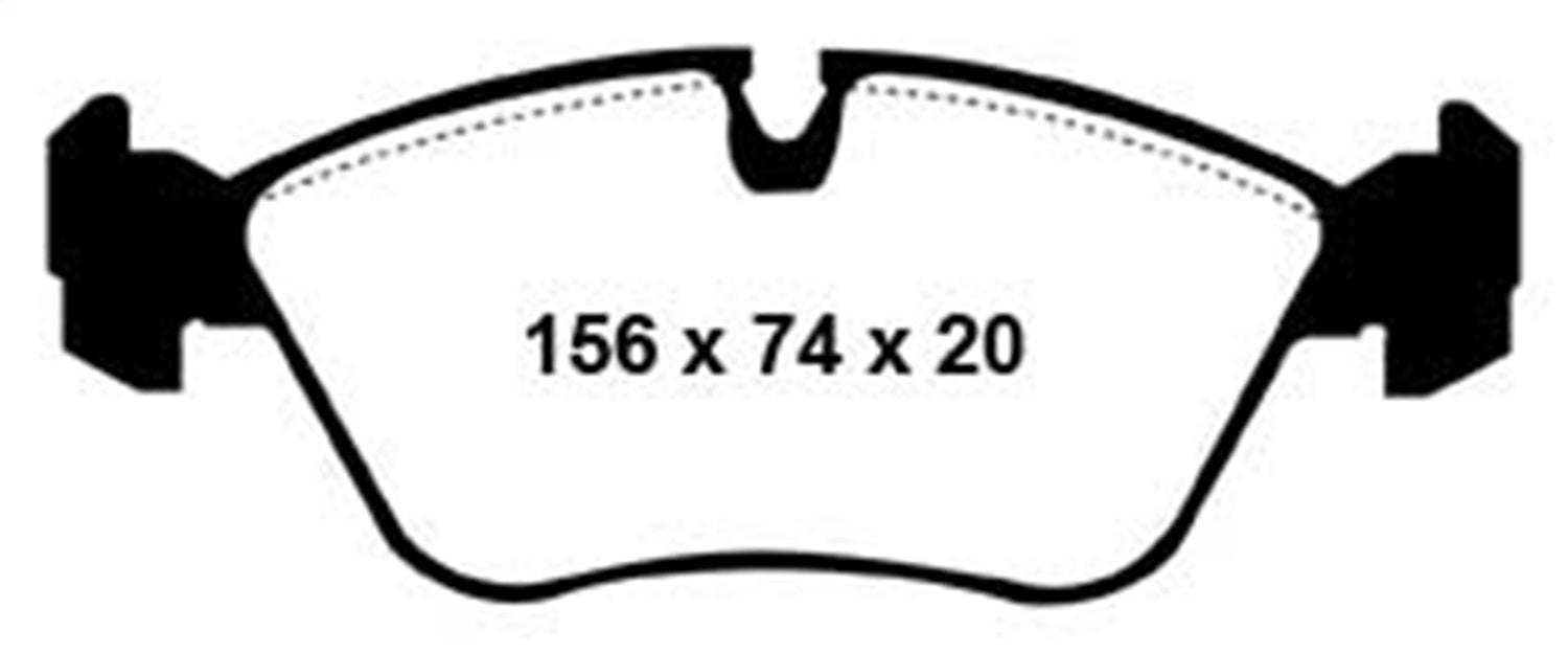 EBC Brakes DP4880R Yellowstuff Street And Track Brake Pads - Truck Part Superstore