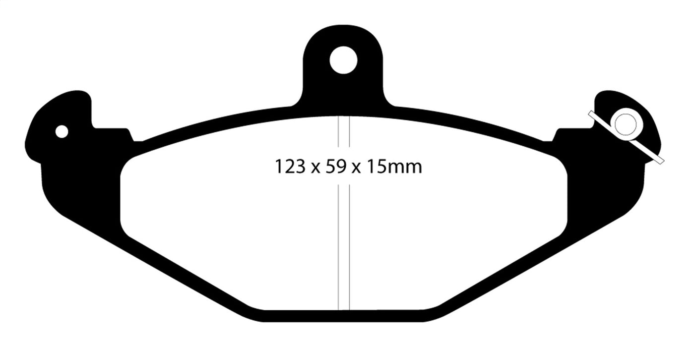 EBC Brakes DP4885R Yellowstuff Street And Track Brake Pads; FMSI Pad No. D491; - Truck Part Superstore