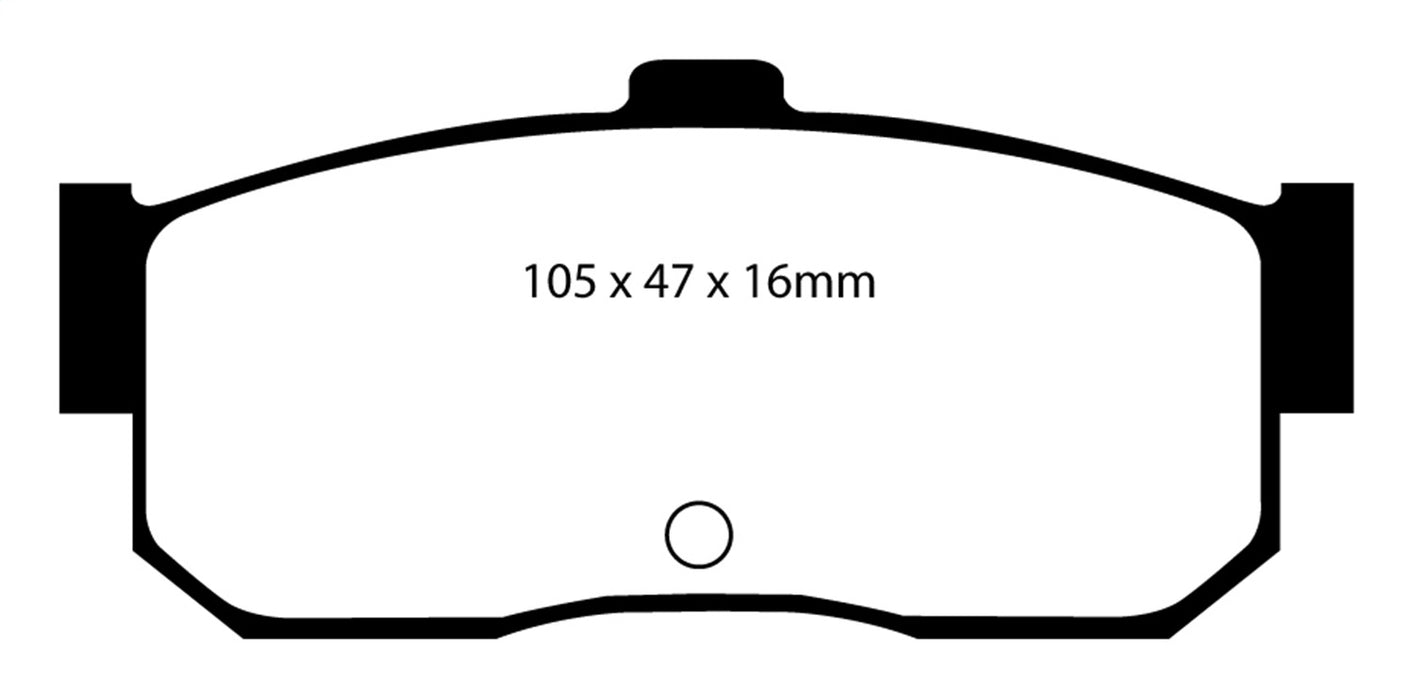 EBC Brakes DP4889R Yellowstuff Street And Track Brake Pads - Truck Part Superstore
