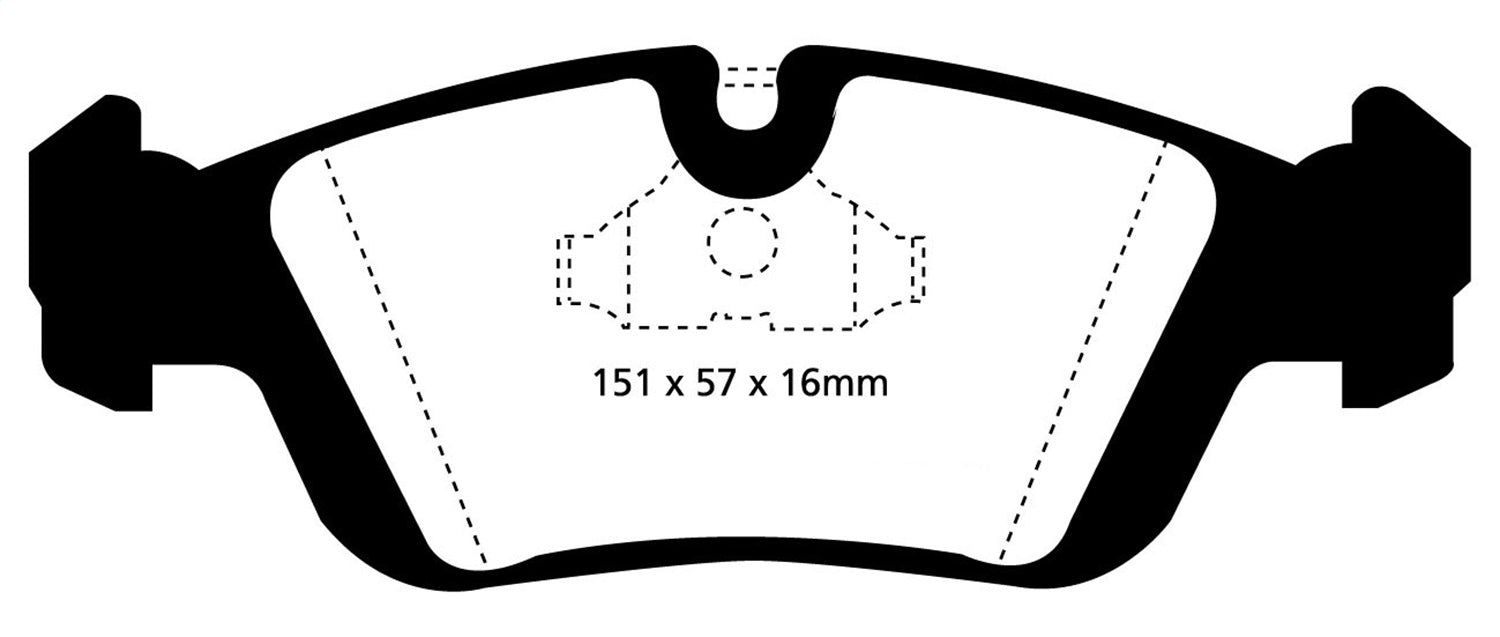 EBC Brakes DP4914R Yellowstuff Street And Track Brake Pads - Truck Part Superstore