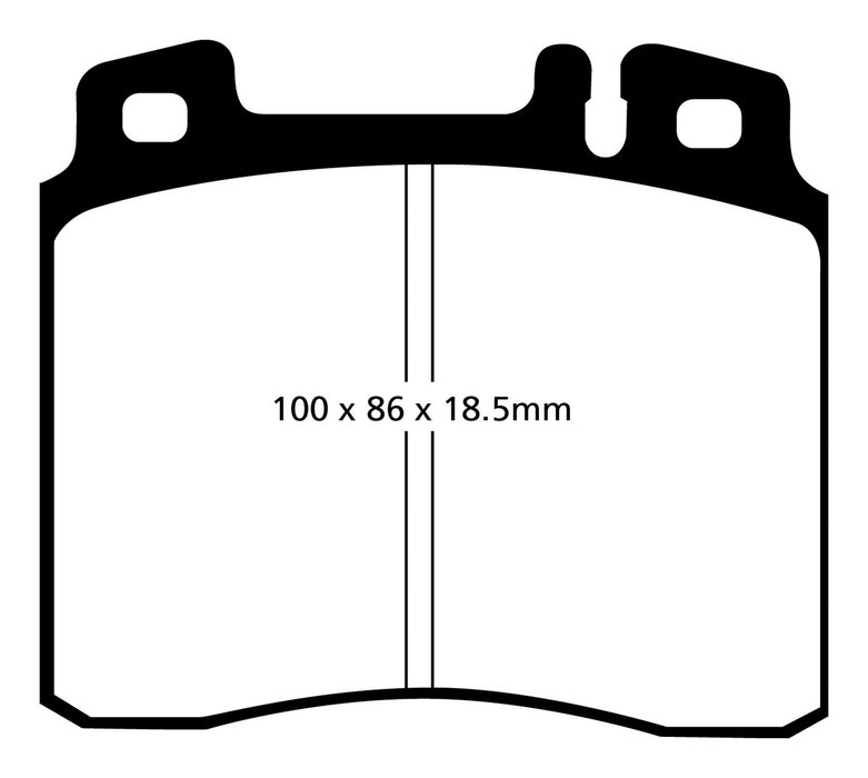 EBC Brakes DP4963R Yellowstuff Street And Track Brake Pads - Truck Part Superstore