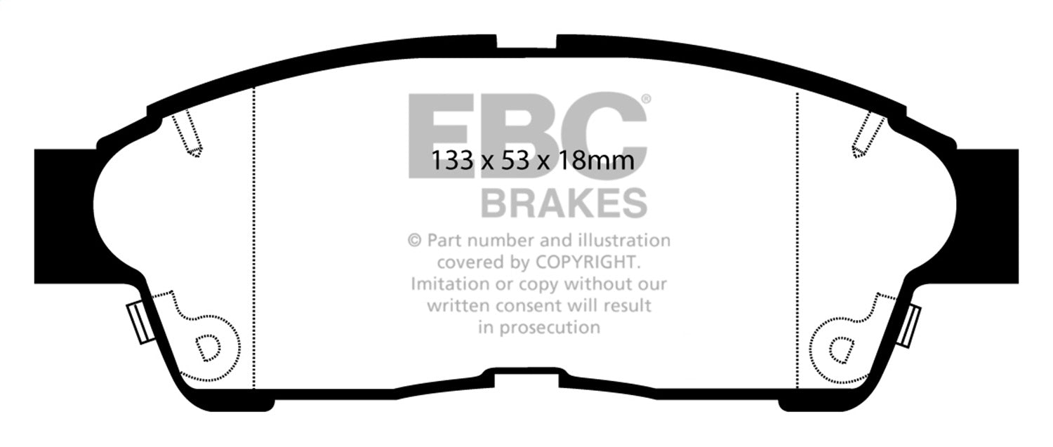 EBC Brakes DP4964R Yellowstuff Street And Track Brake Pads - Truck Part Superstore