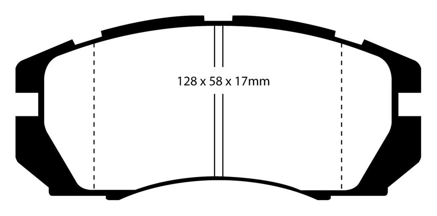 EBC Brakes DP4966R Yellowstuff Street And Track Brake Pads - Truck Part Superstore