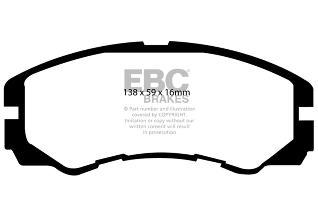 EBC Brakes DP4973R Yellowstuff Street And Track Brake Pads - Truck Part Superstore