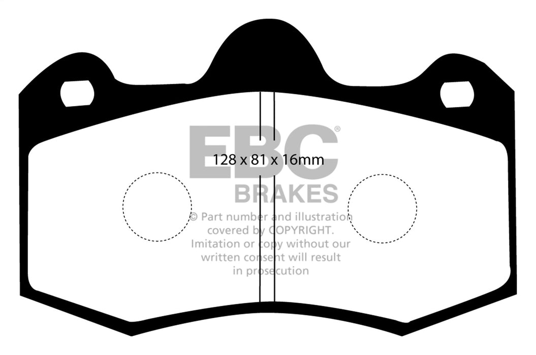 EBC Brakes DP5036NDX Bluestuff NDX Full Race Brake Pads - Truck Part Superstore
