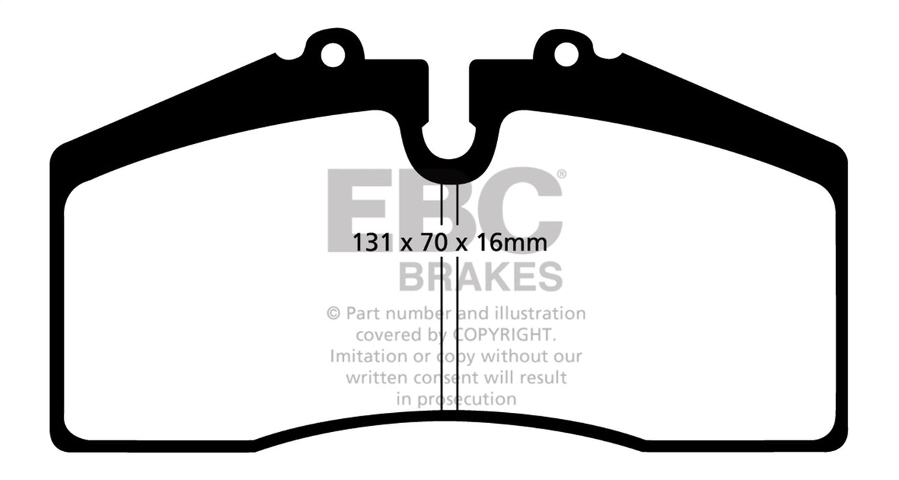 EBC Brakes DP51014NDX Bluestuff NDX Full Race Brake Pads; FMSI Pad No. D447; - Truck Part Superstore