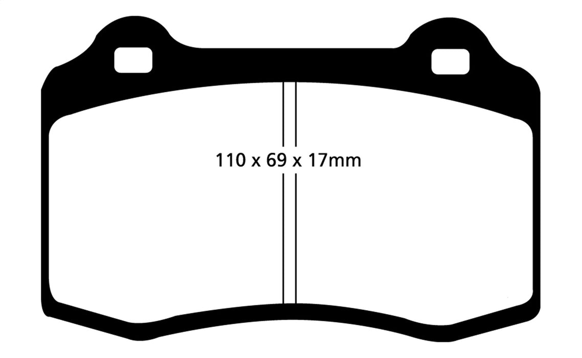 EBC Brakes DP51031NDX Bluestuff NDX Full Race Brake Pads - Truck Part Superstore