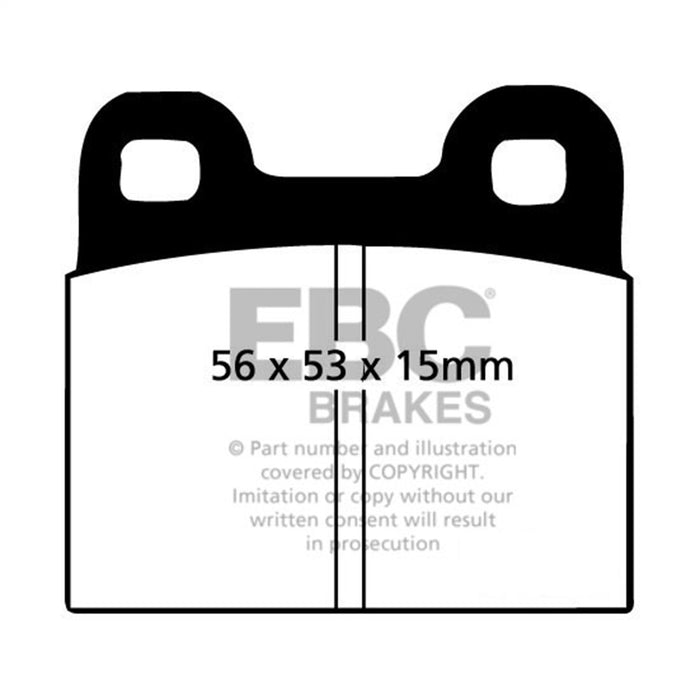 EBC Brakes DP5105NDX Bluestuff NDX Full Race Brake Pads; FMSI Pad No. D030; - Truck Part Superstore