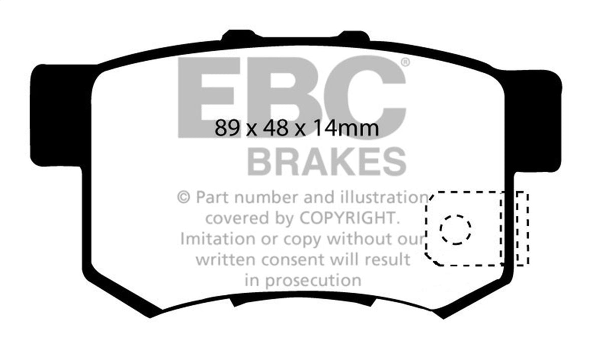 EBC Brakes DP51193NDX Bluestuff NDX Full Race Brake Pads; FMSI Pad No. D537; - Truck Part Superstore